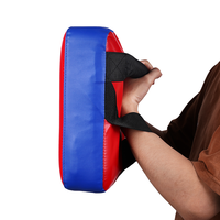 Cible de Coup de Pied Courbée Rouge en Gros, Logo Personnalisable, Équipement d'Entraînement pour Jeunes Enfants en Boxe, Taekwondo et Arts Martiaux Iraniens