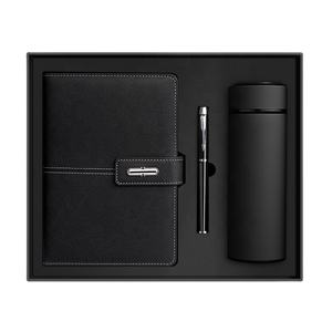 <span class=keywords><strong>Promo</strong></span> Großhandel Business Luxus A5 Tagebuch-Set Anpassbares PU-Leder A5 Notizbuch Geschenkset Mit Stift, Thermobecher und USB - Product Image 4