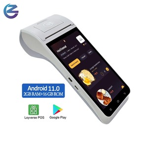 Factory Order 5.5 Inch Capacitive Touch Screen Edc Mobile Receipt Psam Card Reader Handheld Mobile Nfc <strong>Pos</strong> - Product Image 1