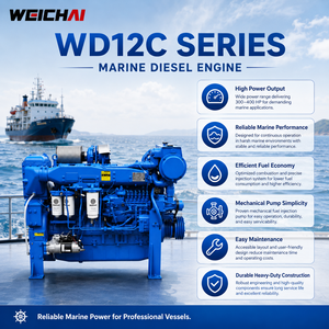<span class=keywords><strong>Moteur</strong></span> diesel marin WEICHAI série WD12 <span class=keywords><strong>300</strong></span>-400 <span class=keywords><strong>CV</strong></span>, 6 cylindres turbocompressés, refroidi par eau, pour <span class=keywords><strong>bateau</strong></span> de pêche, <span class=keywords><strong>bateau</strong></span> de travail - Product Image 2