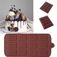 Molde de Silicona de Grado Alimenticio para Chocolate de Gran Venta con Múltiples Diseños para Hornear Pasteles y Galletas DIY Resistente a Altas Temperaturas