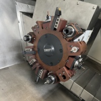 TCK50y TCK56y tour CNC à lit incliné outils en direct 3 axes 4 axes tour CNC automatique Machine pour métal Torno CNC Para Metal