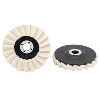 Outils abrasifs, disque à lamelles en laine de 115 mm (4,5 pouces), disque à lamelles en laine pour le meulage et le polissage du métal