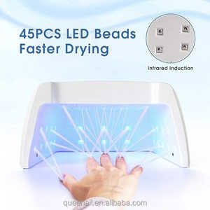 Lampe à ongles professionnelle 96W <span class=keywords><strong>Pro</strong></span> Cure UV LED blanche 15600mAh rechargeable sans fil sans fil avec plateau à base en métal - Product Image 6