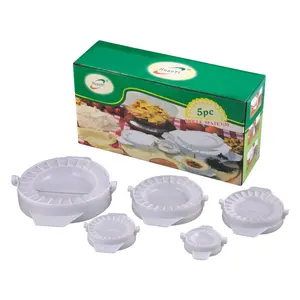 5PC Dumpling Maker Molds Food-Grade Plastic 5.5/7.5/9.5/11.5/15.5cm Dough Press Pie Mould Pastry Kitchen