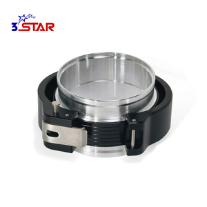 Colliers de serrage HD pour automobile 1,75 " 4 " en aluminium, collier de serrage à bande en V, colliers de serrage HD à bride - Product Image 1
