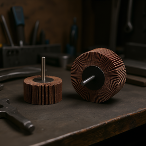 Fervi Flap <b>Wheel</b> Aluminum Oxide Cloth Stem <b>Grinding</b> <b>Wheel</b> 25mm Diameter For Metal Polishing - Product Image 3