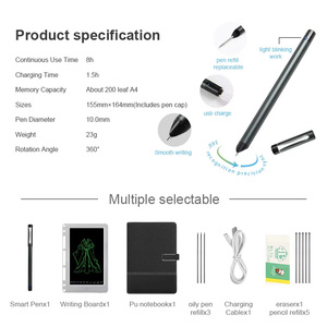 Tavoletta di Scrittura AI 3 in 1 con Penna Intelligente per Generazione di Effetti Grafici e Registrazione Riunioni - Product Image 6