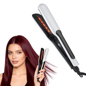 Piastra per Capelli Professionale in Ceramica con Riscaldamento Rapido, Anti-scottatura, Controllo Digitale della Temperatura LED per Uso Domestico e Camper - Product Image 1