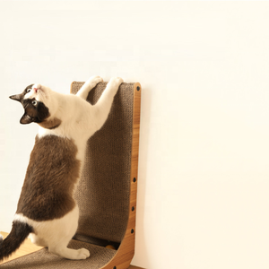 Qbellpet L-Vorm Kat Krabber Voor Katten Binnenshuis Bescherming Van Meubels Kat Krabpad Karton Krabben Met Bal Speelgoed - Product Image 3