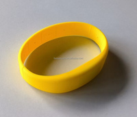 Bracelet en silicone flexible avec puce RFID passive, étanche, réutilisable, 13,56 MHz, 1K, bracelet RFID pour contrôle d'accès