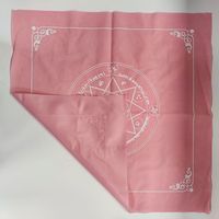 Nouveau Stock haute qualité noir rose 49cm * 49cm doré velours Tarot autel magique cérémonie Tatot nappe
