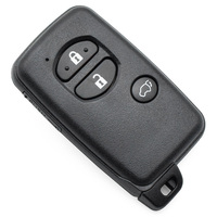 Coque de clé télécommande professionnelle à 3 boutons avec lame non taillée pour remplacement de boîtier de clé de véhicule sans clé, pièces de rechange