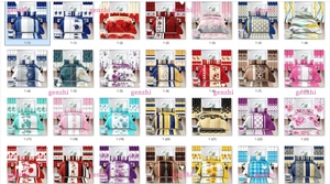 Juego de cama de 8 piezas para <span class=keywords><strong>3</strong></span> <span class=keywords><strong>personas</strong></span> con cortinas a juego set di biancheria da letto set 8 pezzi copriletto king size set di cotone - Product Image 6