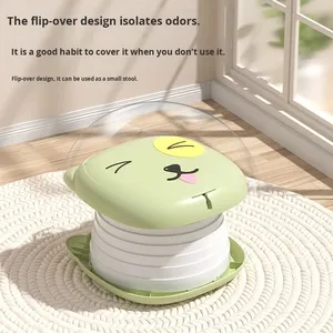 Urinoir portable pour enfants, pliable, pour <span class=keywords><strong>voiture</strong></span>, camping et voyage, petit WC en plastique indispensable - Product Image 4