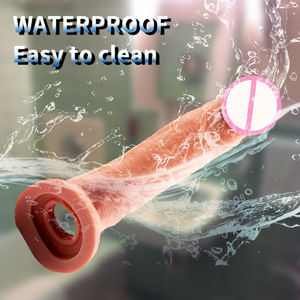 XLN Realistischer TPE-Silikon-Dildo, Weich, Wasserdicht, Nicht-spermizid, Tragbar, Wiederverwendbar – Sexspielzeug für Männer zur Ejakulationsverzögerung und Vergrößerung - Product Image 5