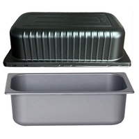 Offre Spéciale – Bacs à Glace Rectangulaires de Luxe 5L en PS Écologique et Non Toxique, Plaques Froides Instantanées pour Gelato, Logo Personnalisé, Gris