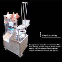 Machine de remplissage et de scellage de tasse d'eau industrielle professionnelle Machine de cachetage et scellant de tasse industriel pour l'atelier de boisson alimentaire