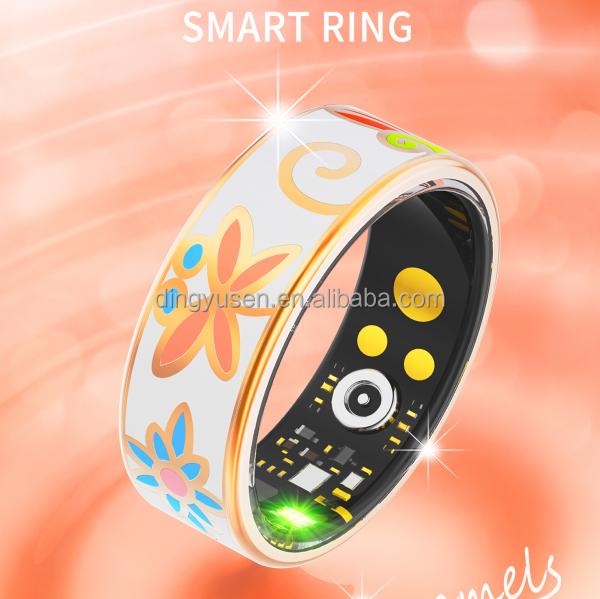 New Fashionable R18 Smart Health Ring Men Women Sleep Monitoring Fitness Tracking Blood Oxygen Heart Rate Tracking Enamel Color
