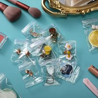 Sac de rangement pour bijoux en PVC de haute qualité, épaissi, anti-poussière, anti-oxydation, transparent, avec fermeture éclair
