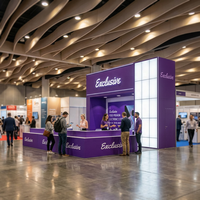 Pantalla LED Personalizada de 20x20 para Salas, Equipo Portátil para Exposiciones, Stand de Aluminio para Ferias Comerciales