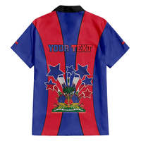 Chemise Hawaïenne Personnalisée Jour de l'Indépendance Haïti, Drapeau Neg Marron, Carte Personnalisée, Votre Motif, Chemises Hawaïennes pour Homme par Sublimation