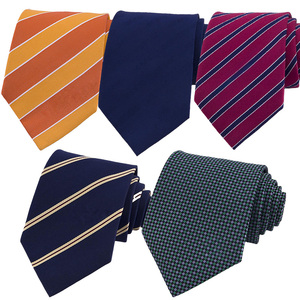 เนกไทผ้าแจ็คการ์ดโพลีเอสเตอร์แท้งานเย็บ1200งานทำด้วยมือทำจาก2025โลโก้ตามสั่ง - Product Image 1