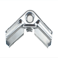 Connecteur d'angle pour conduit carré en acier galvanisé TDC, support de système CVC, épaisseur 2 mm, conception flexible à simple face pour l'air