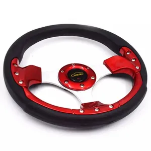 Universal Car Sport Steering Wheel Racing Universal 320/350MM/13/14Inch PU Steering Wheel Hight Quality With Horn And Logo