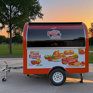 Remorque alimentaire ronde personnalisée mobile, certifiée CE DOT, pour snacks, glaces, cuisine itinérante, chariot de vente de hot-dogs - Product Image 3