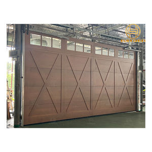 باب مرآب علوي من قطاعات فولاذية ملونة بخطوط حديثة - Product Image 1