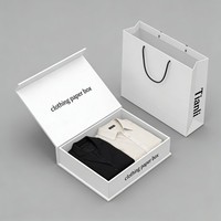 Caja de Embalaje de Cartón para Regalos con Cierre Magnético, Impresión Digital, para Ropa, Precio de Fábrica, MOQ Bajo, Venta al por Mayor