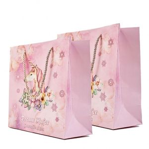 Custom Luxury Cardboard Paper Bags with Logo Printed Silk Screen Printed Colorful Eco-friendly Shopping Bags for Perfume - Product Image 4