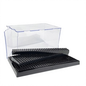 BLOCKMOC Transparent Plastic Dustproof Showcase <b>Model</b> 10706 Storage Box <b>Building</b> Blocks Display Case Ages 6+ ASTM Certified - Product Image 1