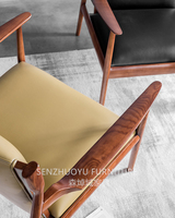 Chaise de café en bois massif de style nordique, meuble d'écolier, de célèbres stylistes