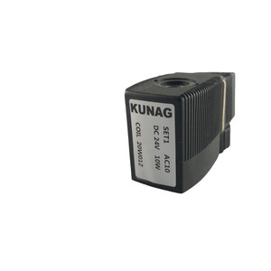 Bobina de Válvula Solenoide KUNAG DC 24V 10W SET1 AC10 para Aplicaciones de Gas Natural - Product Image 1