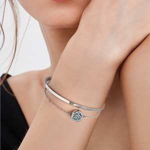 12mm thép titan thiết kế sáng tạo hương liệu vài Bangle đồ trang sức có thể mở ra rỗng Tinh dầu nước hoa khuếch tán Vòng đeo tay - Product Image 2