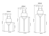 Bouteille vide carrée en PETG de 250 ml, sérigraphiée, avec pompe mousseuse rechargeable pour sérum de soin et nettoyant visage – Vente en gros
