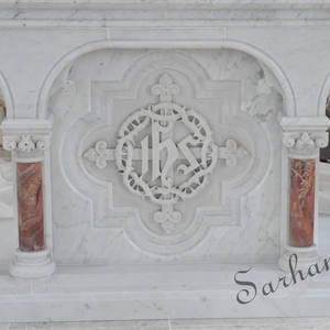 Büyük ölçekli satış usta el yapımı yüksek katlı kilise mermer sunak - Product Image 3