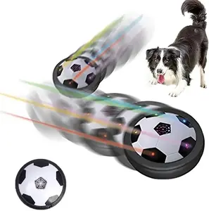 2023 baru aktif Gliding Disc dengan efek pencahayaan keren interaktif Gliding Disc mainan anjing LED listrik Hover bola sepak bola