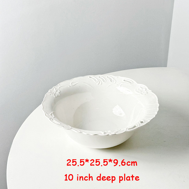 Plaque profonde de 10 pouces
