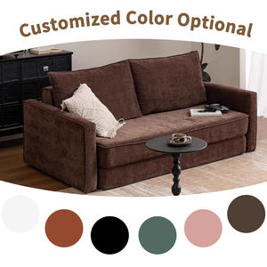 ספה מתקפלת ספה ספה המלכה עם משענות בצורת l מיטה ספה מיטה המלכה קורדורוי futon ספה מיטת - Product Image 2