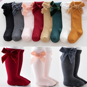 Calcetines de algodón tejido hasta la rodilla para niñas, calcetín tobillero de estilo español, 9 colores, otoño e invierno, 2021 - Product Image 3