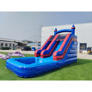 Toboggan <span class=keywords><strong>aquatique</strong></span> <span class=keywords><strong>gonflable</strong></span> double en PVC irisé, 23 pieds, <span class=keywords><strong>prix</strong></span> de gros - Product Image 2