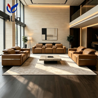 Fauteuil inclinable moderne en cuir pour home cinéma, salon familial et salle de cinéma, avec cadre métallique élégant, meuble de salon