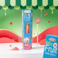 Bâtonnets de bonbons en poudre aux fruits mélangés saveur pastèque, bonbons à sucer en tube coloré, nouveauté pour enfants, bonbons sucrés en boîte, vente en gros