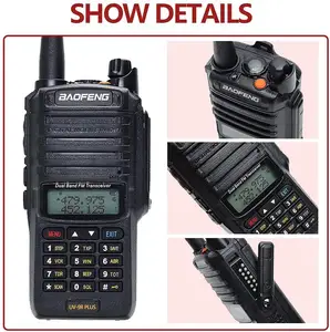 Baofeng-walkie-talkie UV-9R plus de doble banda impermeable y a prueba de polvo, radio bidireccional, interfono portátil, uv9r T57