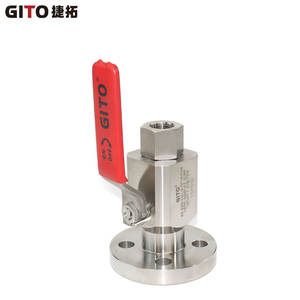 Válvula de bola de brida simple de acero inoxidable 316 de 1/2 pulgada con solenoide/manual, diseño de paso directo SBB para aislamiento de agua, gas y aceite - Product Image 2