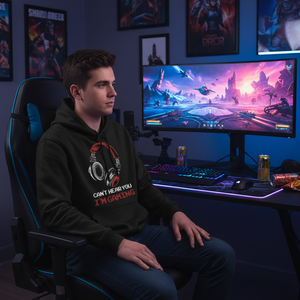 Felpe con Cappuccio Casual Personalizzate 300g Nere con Ricamo 3D Antirughe Stampate su Tessuto French Terry - Product Image 3