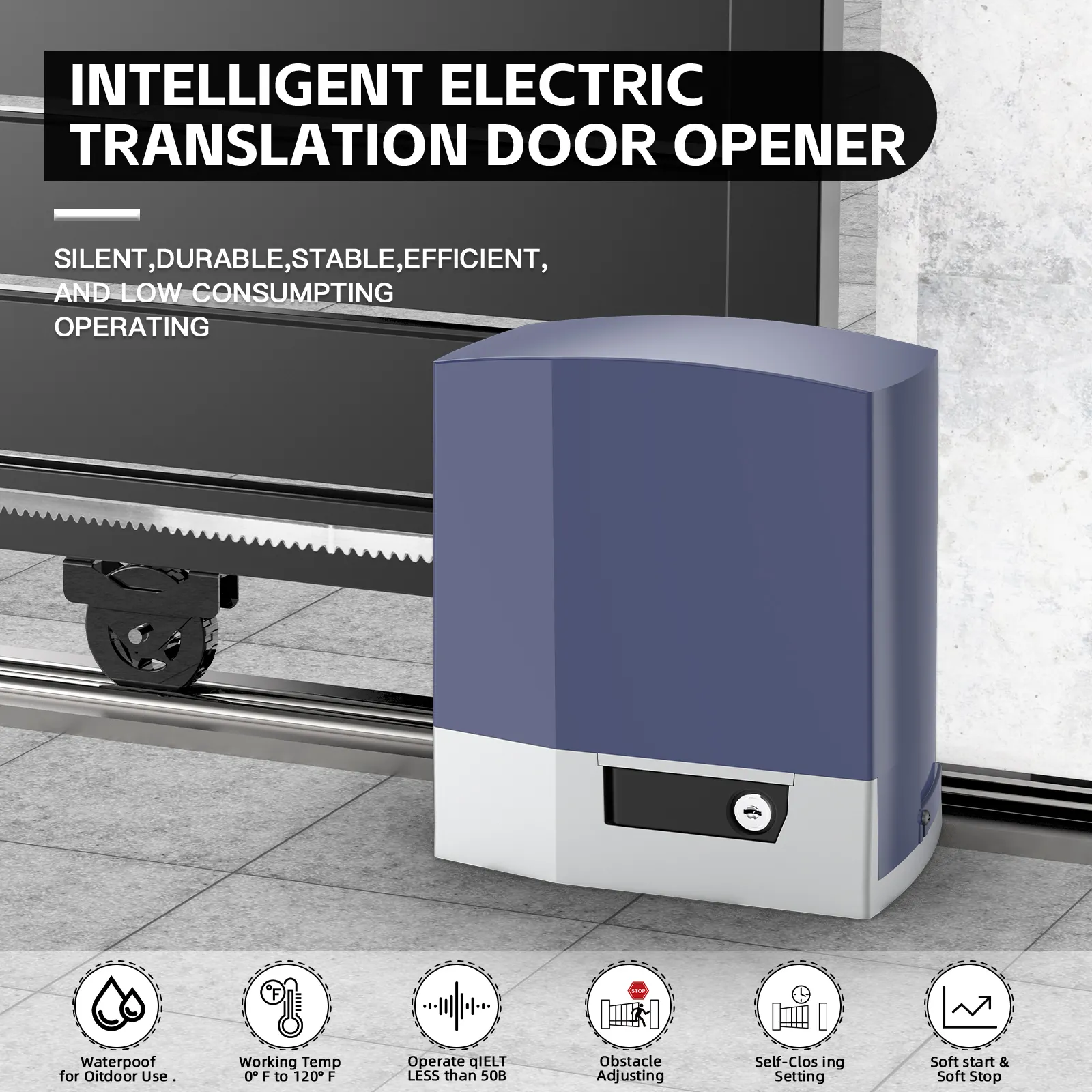1000 кг WIFI контроллер металлические двери Wifi оптовая продажа Автоматический Открыватель ворот для ворот